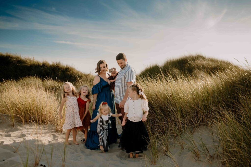 Family Beach shot, unposed